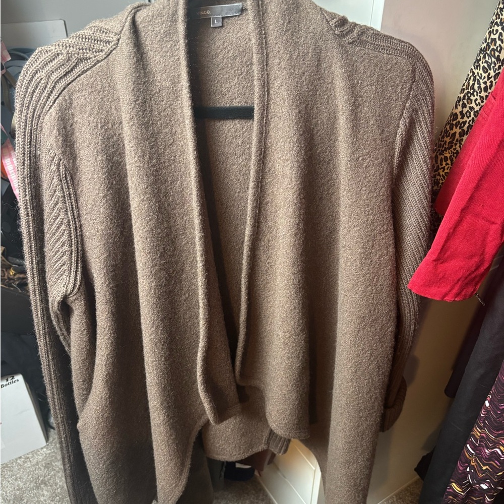 Vince Taupe Women's Cardigan